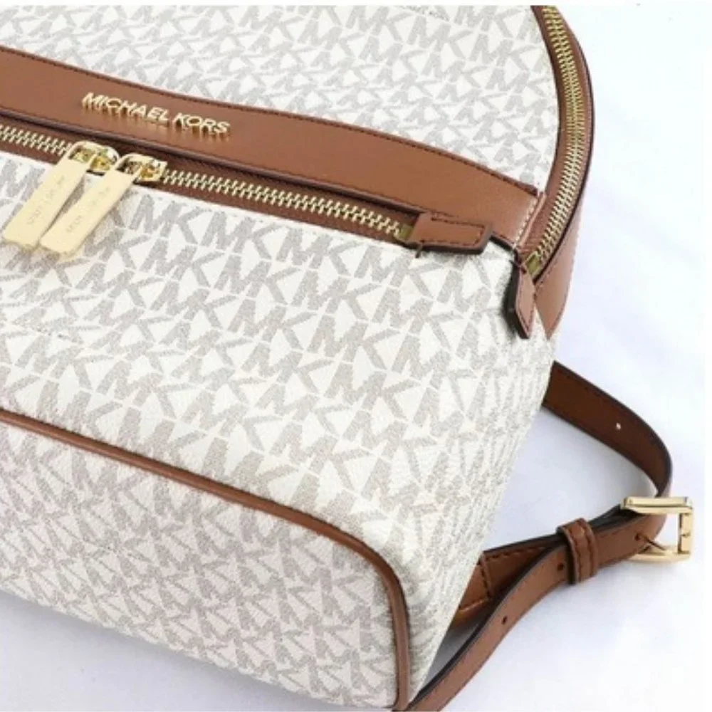 MICHAEL KORS Kenly Medium Backpack Signature Vanilla Bag
